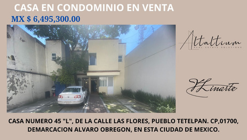 Casa En Venta En Tetelpan Alvaro Obregon Cdmx I Vl11-bd-053