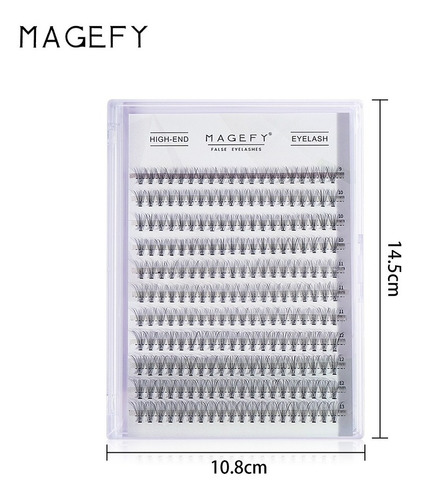 Magefy Blister Extensiones Pestañas Mink Mixto 10p 20p 30p Talla: Mgy7352-20p