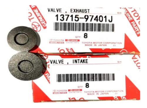 Valvulas Admision Escape Terios Cool Daihatsu K3 1.3 02-2007