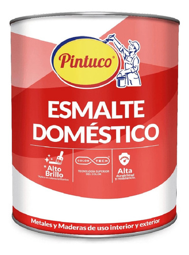 Pintura Esmalte Doméstico Mate Blanco 6w 1/4 Gal Pintuco