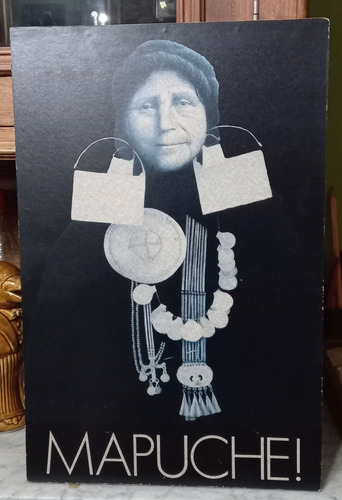 Cuadro Vintage Mapuche Excibicion De Arte Aborigen Chileno