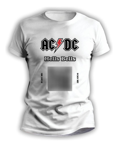 Remeras Rockeras Personalizadas Qr Infantiles Ac/dc - 3033