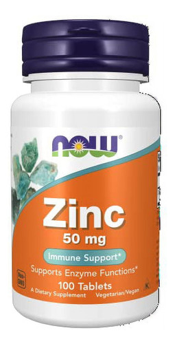 Zinc 50 Mg 100 Tabletas Now