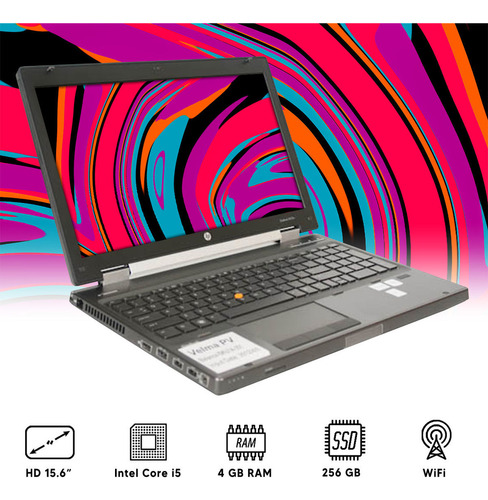 Laptop Hp Elitebook 8570p I5 2gb 256gb 14´´ Notebook Dimm Color Plateado