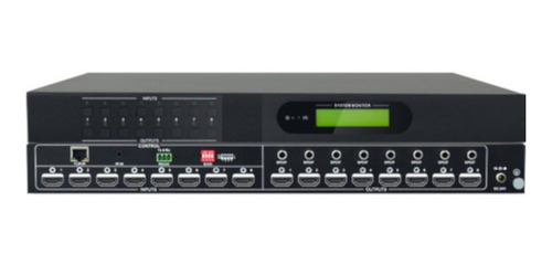 8x8 Matriz Matrix Switch Hdmi 2.0 4k Uhd Hdcp 2.2 Edid 3año