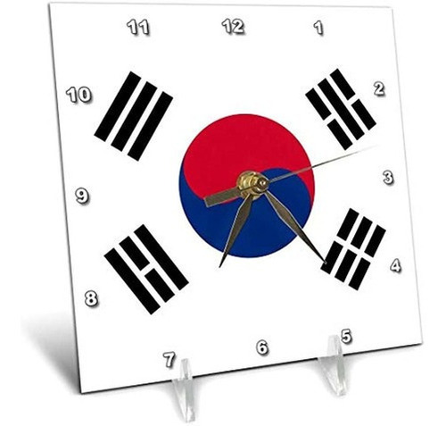 3drose Dc_158435_1 Bandera De Corea Del Sur Coreano Blanco R