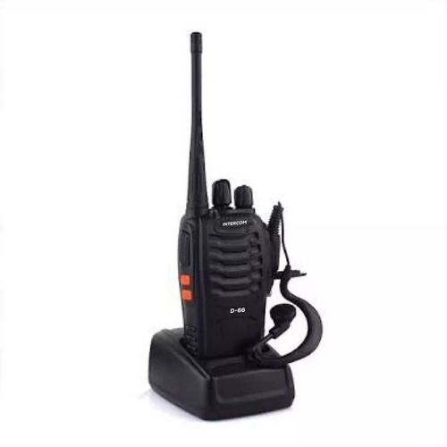 2 Radios Walkie Talkie D-66 Intercom Uhf 2 Vias 16 Canales