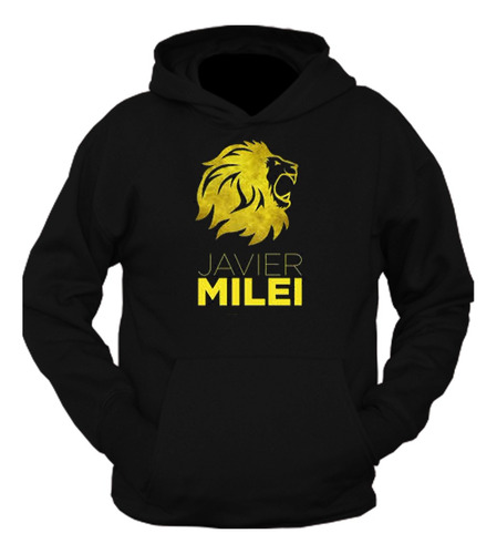 Hoodie Canguro Buzo Libertario Milei 