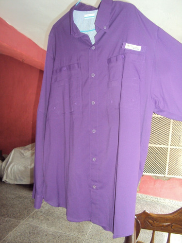 Camisa Columbia Pfg Omni -shade Made In Vietnam