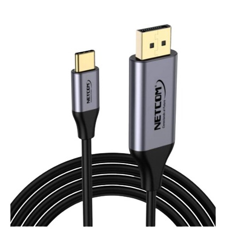 Cable De Usb 3.1 Tipo C A Dp Displayport Ultra Hd 4k Netcom