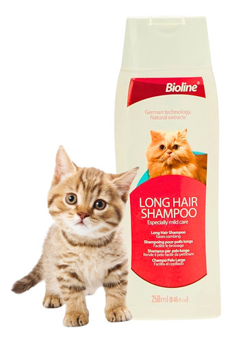 Shampoo Para Gatos De Pelo Largo Long Hair Shampoo - Bioline