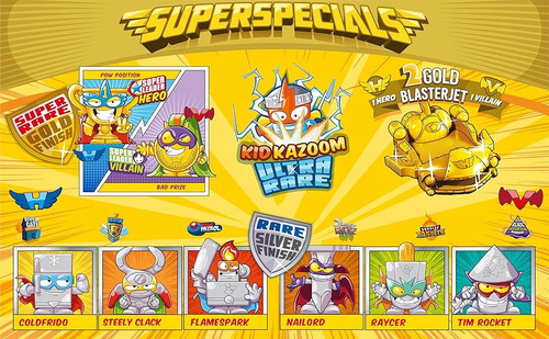 Superzings Series 4 Lata Dorada Incluye Figuras Exclusivas