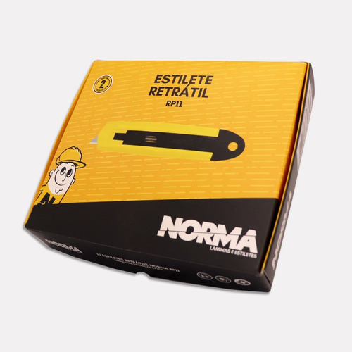 Estilete De Segurança Retrátil Norma Rp11 Profissional Norma