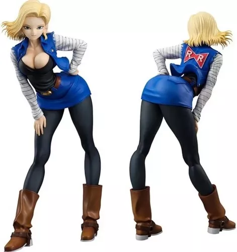 Sexy Dragon Ball Z Android 18 Action Figure Boneco Frete Grátis