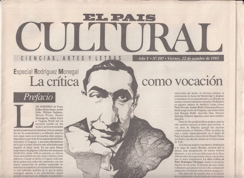 Especial Emir Rodriguez Monegal Pais Cultural Nº 207 1993