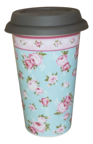 Vaso Térmico De 300ml Con Diseño De Rosas