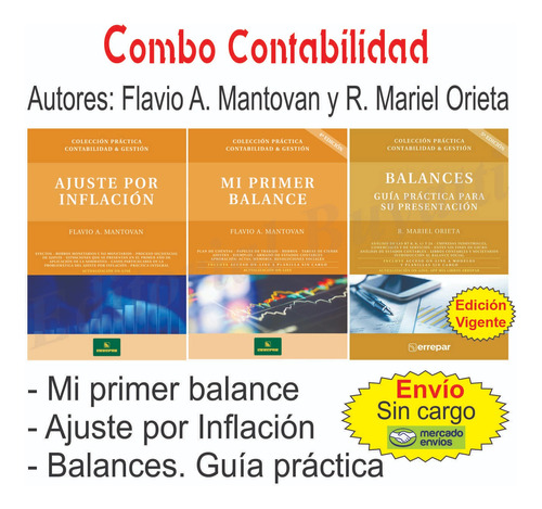 Combo Contabilidad Balances + Mi Primer Balance + Ajuste 