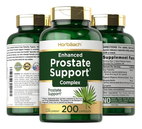 Suplemento De Prostata Mejorado Para Hombres | 200 Capsula