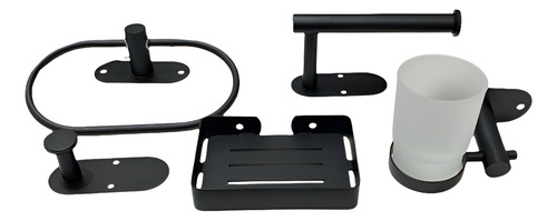 Kit Baño Accesorios 5 Piezas Jabon Daccord Salerno Toallero