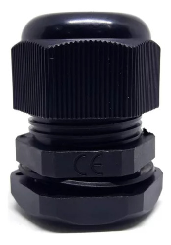Kit 5 Peças - Prensa Cabo Pg19 Preto P/ Cabo 13mm Até 16mm
