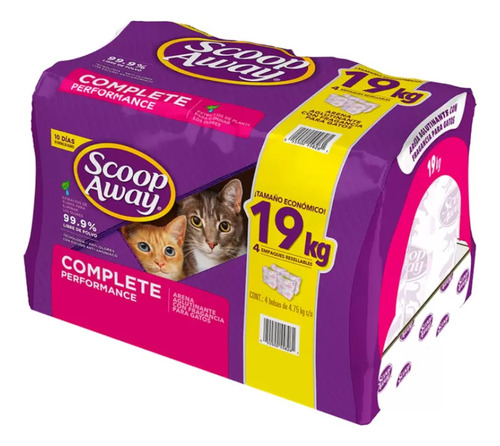 Arena Para Gato Aglutinante Scoop Away 19 Kg 