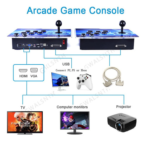 Gwalsnth 3d Pandora Box 18s Pro Arcade Games Console,10000 I