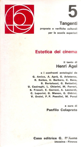 Estetica Del Cinema (en Italiano)