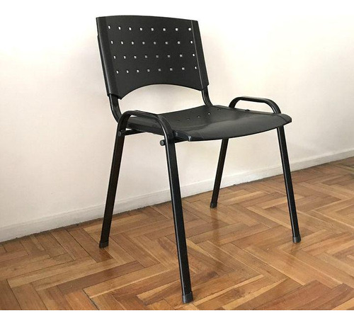 Silla Plástica De Oficina Apilable 