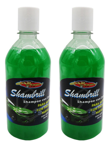2 Shampoo Con Cera Pinturas Nuevas Limpieza Proteccion 500ml