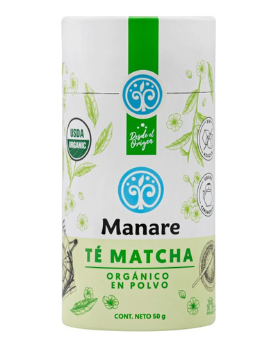 Te Matcha En Polvo 100% Organico Manare 50 G Andina Grains