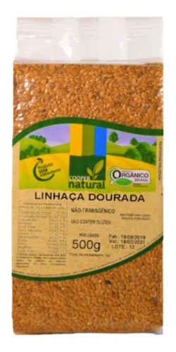 Linhaça Dourada Orgânico Coopernatural 500g