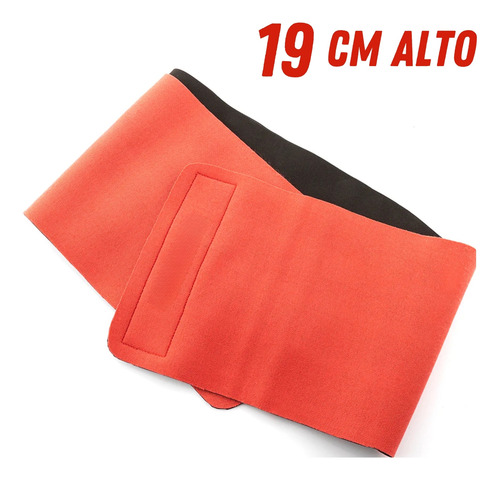 Faja Reductora Neopreno Cinturón Abdominal Sudar 19cm Alto