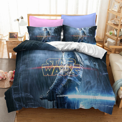 Funda De Edredón De 3 Piezas Fundas De Almohada De Star Wars