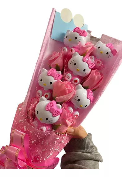 Bouquet Ramo San Valentin De Hello Kitty Regalo Ideal Sanrio