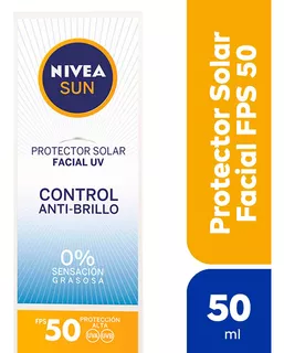 Nivea Sun Control Anti Brillo protector solar facial Fps 50 50ml