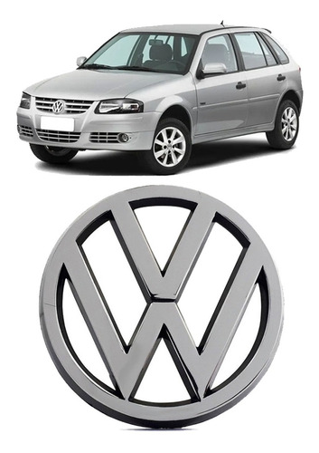 Emblema Vw Grade Gol G4 2006 2007 2010 2011 A 2014 Cromado