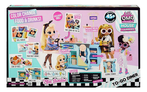 Muñeca Lol Omg Miss Sundae Set To Go Diner +45 Sorpresas