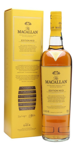 Imagen 1 de 9 de Whisky The Macallan Edition Nro3 700ml En Estuche
