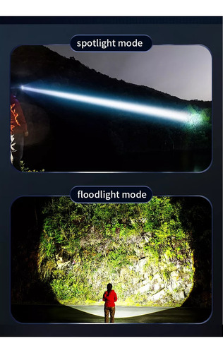 Focos Minero Recargables Linterna Cabeza Frontal Led Caza