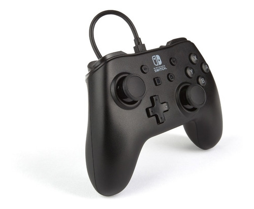Imagen 2 de 6 de Control Alambrico Para Nintendo Switch Powera - Negro
