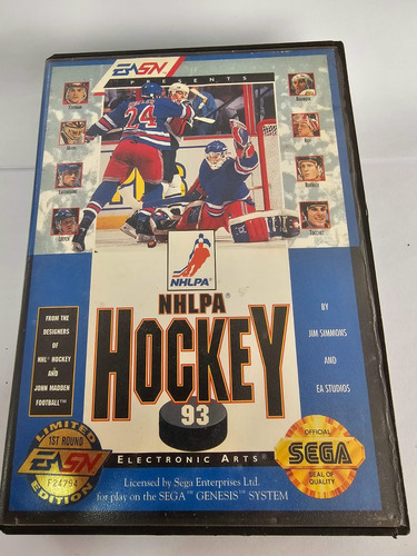 Nhlpa Hockey 93   En Caja Para Sega Genesis Leer Descripción