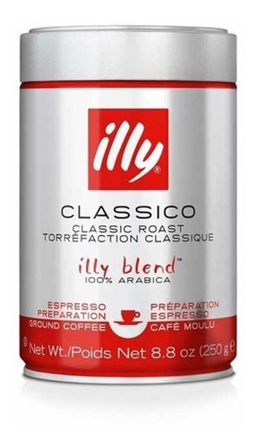 Café Illy tostado medio molido espresso 250gr