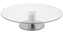 Comprar Plato Base Giratorio Vidrio Con Base Pie 30cm Torta Reposteria Bandeja Decoracion Elegante Candy Bar Mesa