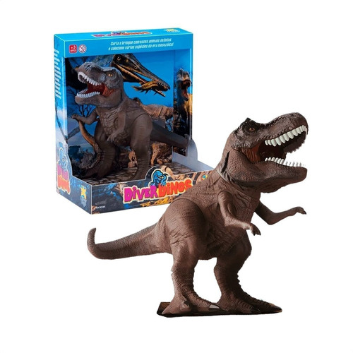 Dinossauro De Brinquedo Tiranossauro Rex T-rex - Divertoys