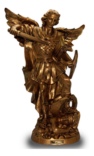 Imagem São Miguel Arcanjo 60 Cm Ouro - Borracha