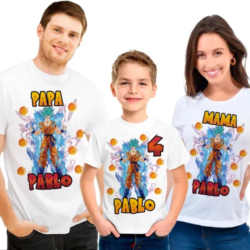 Playeras de goku para cumpleaños hot sale