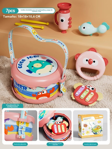 .. Set De 5 Juguetes Para Niños Con Forma De Tambor Con