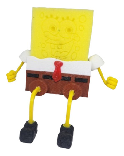 Esponjero Porta Esponja Cocina Organizador Bob Esponja 3d