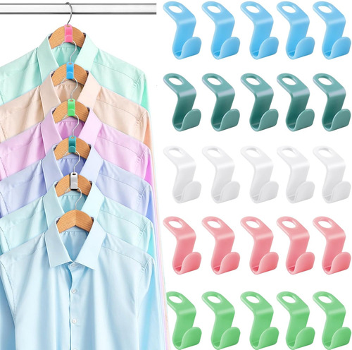 Ganchos De Plástico Para Colgador 5 Colores