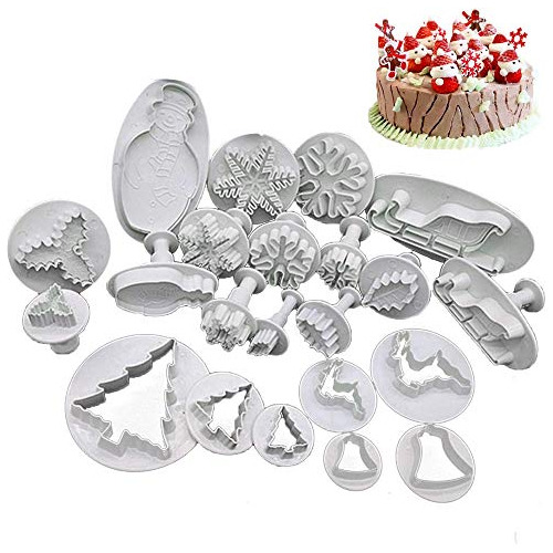 22 Piezas Fondant Cake Cookie Plunger Cutter Sugarcraft...